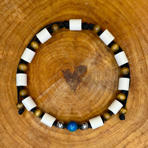 Azurite Chrysocolla EM Ceramic Collar